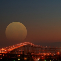 Moon Over the Coronado Bridge