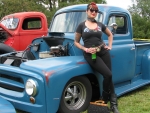Cowgirl At A Truck Show