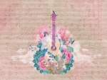 Floral guitar