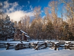 Winter at Cades Cove, Smoky Mountains