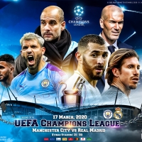 MANCHESTER CITY - REAL MADRID CHAMPIONS LEAGUE 2020