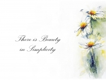 There is Beauty in Simplicity