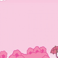 hello kitty pink flowers