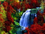 painted waterfall