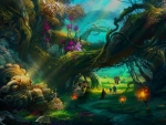 Magical Forest Painting