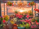 Seaside Garden in a Window