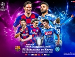 FC BARCELONA - NAPOLI CHAMPIONS LEAGUE WALLPAPER