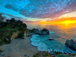 Sunset Over McWay Falls in California