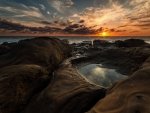 Tide Pool at Sunset