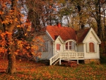 cottage in the fall