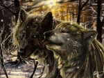 Dark Forest Wolves