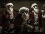 Three Nightmare Santa's