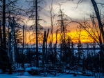 Sunset in Northern Saskatchewan, Canada