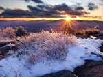 Dawn on the Appalachian Mountains
