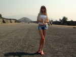 Valeria Lukyanova visits Meso - American Ruins