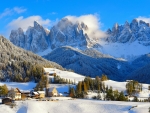 The village of Santa Maddalena, Italy