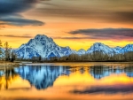 Grand Tetons at Golden Hour