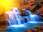 A beautiful waterfall