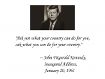 John Fitzgerald Kennedy Quote