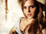 Emma Watson Red head in a straw hat