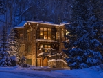 winter home in the mountains