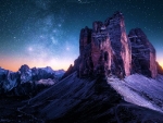 Tre Cime di Lavaredo - Dolomites, Italy after sunset