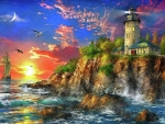 Sunset at the Lighthouse