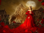 Angel in red