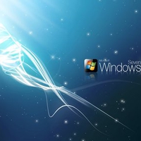 windows seven blue