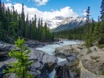 Warm summer day in Banff National Park, Alberta