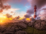 Lighthouse at Sunset
