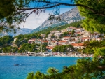Brela Village through green, Croatia