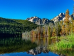 Morning reflections at Stanley Lake, Idaho