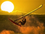 windsurfing