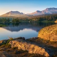 Sunset at Wind River Range, Wyoming