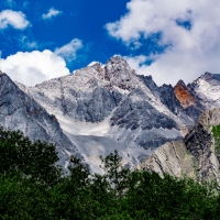 Daocheng County in Sichuan, China