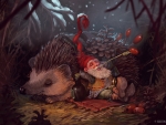 Gnome and hedgehog