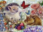Hedgehog an Squirrel