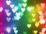 Rainbow hearts
