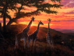 Giraffe painting