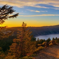 A Sunset Walk Towards Crater Lake, Oregon