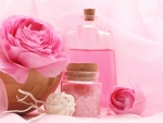 Pink spa with rose