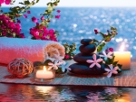 Sea spa background
