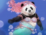 Panda mermaid