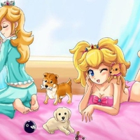 princess peach and Rosalina