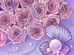 Pearls and roses