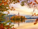 Lake Bled in autumn