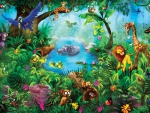 Childs Jungle Wall Mural