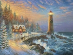 Christmas Lighthouse