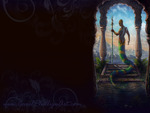 Sacred Pool Fantasy Art Naga Serpent Wallpaper WIDESCREEN